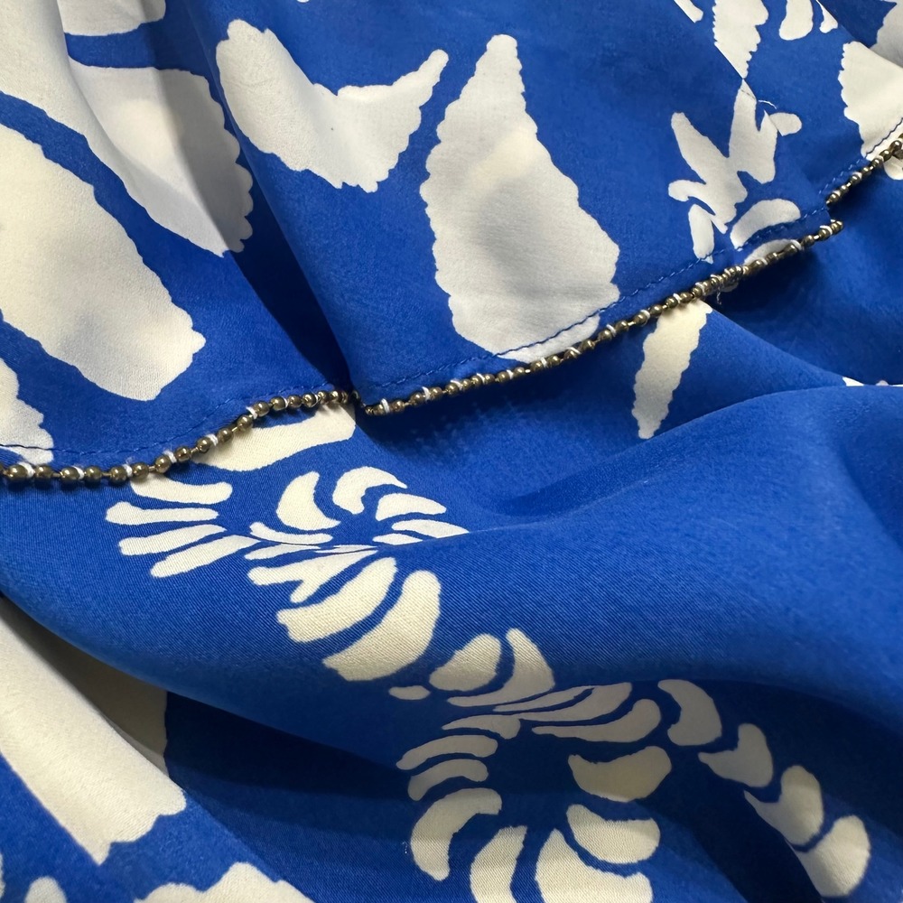 Lilly Pulitzer Strapless High-Low Nautical Anchor Dress Blue White Small - Picture 10 of 11
